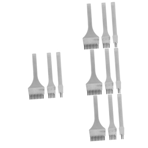 DIYEAH 4 Sätze Leder Schrägschneider Lederkunst Schnitzset DIY Handwerkzeuge Handlochstanzer Bastelwerkzeuge Eckenschneider Locher Stanzzinkenwerkzeug DREI Gürtel 3 Stück * 4 von DIYEAH