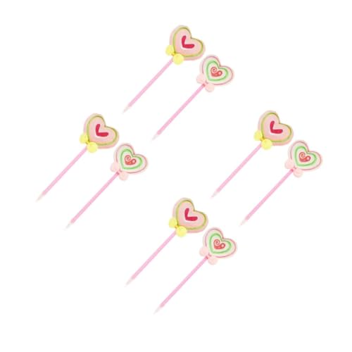 DIYEAH 4 Sätze Liebe Kugelschreiber Valentinstag-herzstift Stifte Für Tagebuch Süße Stifte Entzückende Valentinsstifte Kugelschreiber Masse Kawaii-zeug Superweiche Stickerei 2 Stück * 4 von DIYEAH