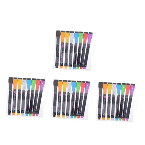 DIYEAH 4 Sätze Löschbarer Lampenstift Magnetische Trocken Abwischbare Marker Fluoreszierender Markierungsstift Trocken Abwischbare Tafelmarker Magnetische Whiteboard-marker Pp 8 Stück * 4 von DIYEAH