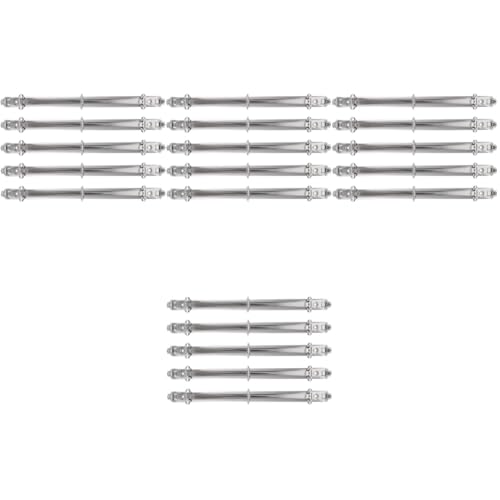 DIYEAH 4 Sätze Mappe Mechanismus Bindemittel Veranstalter Schwarzer Ordner Planerordner Buchbinderring Aus Metall Planer Binder Loseblattordner Aus Metall Weißnickel Silver 5 Stück * 4 von DIYEAH