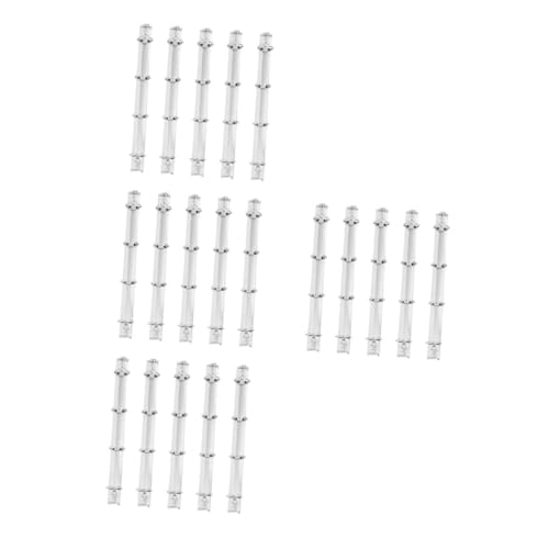 DIYEAH 4 Sätze Metallbinder Dokumentenmappe Ringbuch Ersatz Ringbuchklammern Smarter Ringordner Teleskopbinder Ordner Beschriftet Den Rücken Drei Ringbuch Silver Eisen 5 Stück * 4 von DIYEAH