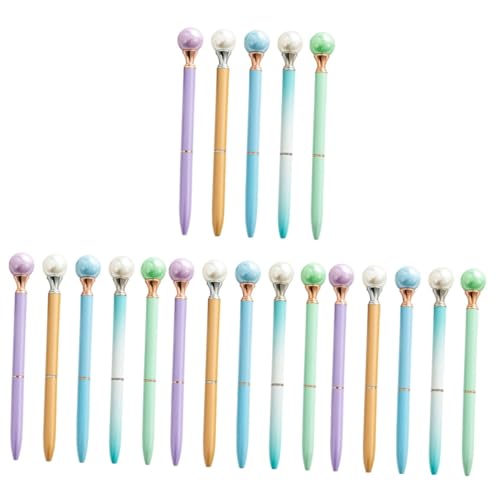 DIYEAH 4 Sätze Perlenkugelschreiber Filzstifte Multi-stift Spitze Stifte Zappelstift Farbige Stifte Metall Kugelschreiber Schreibwaren Set Wohnaccessoires Büro-kugelschreiber 5 Stück * 4 von DIYEAH