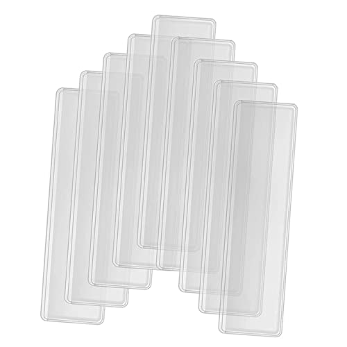 DIYEAH 4 Sätze Regaletikett Karteninhaber Sperre Aufkleber Etiketten Münze Einziehbar Tür Kredit Behälter Hüllen Für Papiergeld Tasche Steht Stand Einsätze Pvc Transparent 50 Stück * 4 von DIYEAH