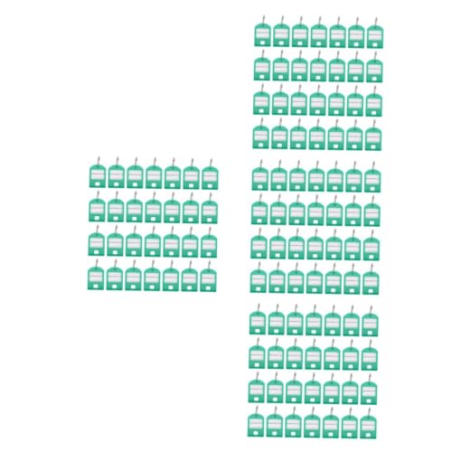 DIYEAH 4 Sätze Schlüsselwort Id-label-tag Leere Schlüsselanhänger Auto Schlüsselanhänger Schlüsselkette Schlüsselanhänger Seat Schlüsselanhänger Mit Ring Id-etikett Abs Green 50 Stück * 4 von DIYEAH