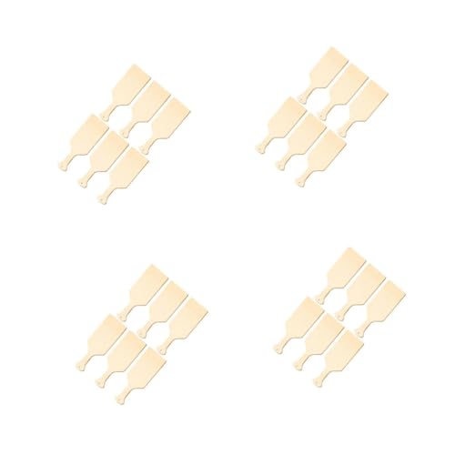 DIYEAH 4 Sätze Schneidebrett Mit Holzgriff Holzbrett Bastelholzplatte Unfertiges Holzpaddel Handpaddel Kleines Schneidebrett Holz Schneidebrett Aus Holz Buchsbaum Beige 6 Stück * 4 von DIYEAH