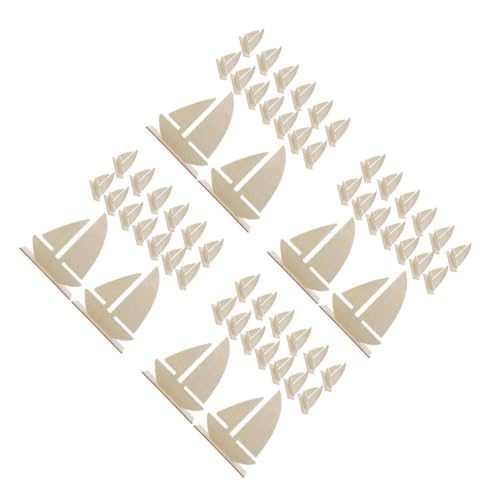 DIYEAH 4 Sätze Segelboot-malschablone Meeresdekorationen Marinehandwerk Wohnkultur Dekorationen Aus Papier Pvc- Segeldekorationen Herausnehmbares Polster Holz Beige 15 Stück * 4 von DIYEAH