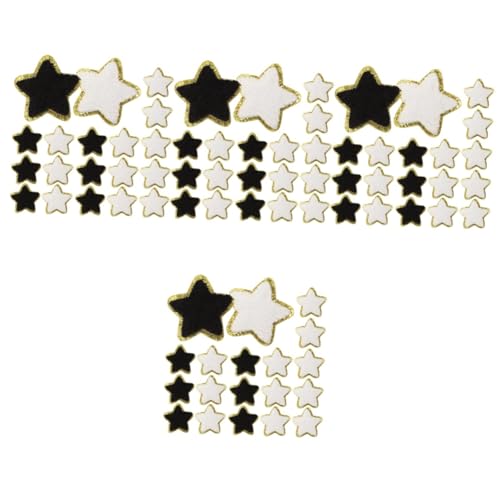 DIYEAH 4 Sätze Sternenpatch Sternenkleidung Sternenflecken Hutflecken Boucle Strass-stoff-patches Patches Für Jacken Trendy Stern-heißer Gestickter Aufnäher Chenille 32 Stück * 4 von DIYEAH