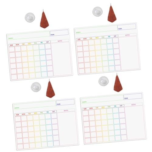 DIYEAH 4 Sätze Trockener Löschbrett Kühlschrank Message Board magnetische tafel für den kühlschrank notizblock mit magnet dry erase board Magnetkühlschrank an Bord Kühlschrankbretter PVC von DIYEAH