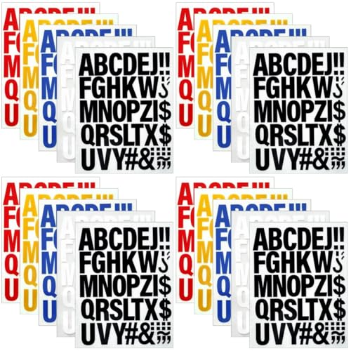 DIYEAH 4 Sätze Wärmeübertragung Buchstabenflecken Fixer Jeans-patches Buchstaben-kleidungsflecken Reparatur Von Jeansflicken Aufkleber Briefe Alphabet-stickpatches Beflockung 5 Stück * 4 von DIYEAH