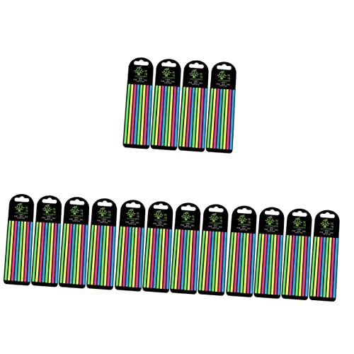 DIYEAH 4 Sätze -notizen Fluoreszenz-seitenmarkierung Buchregisterkarten Lesezeichen Bookmarks Fluoreszierende Satzmarker Buch-klebestreifen Das Haustier Colorful 4 Boxen * 4 von DIYEAH