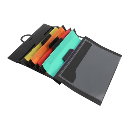 DIYEAH 4 Stück 6 Klappbare Hängemappe Dateidokument-Organizer über der Tür Aktenorganisator Home-Datei-Organizer Korb für Zeitschriftenhalter Taschenaktenhalter Wandbehang-Organizer Black von DIYEAH