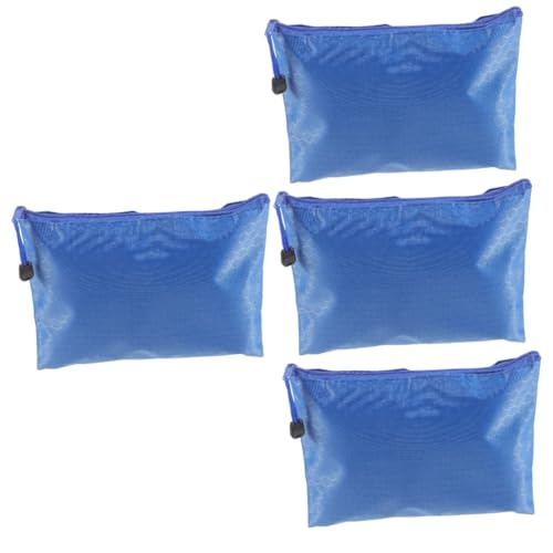 DIYEAH 4 Stück Aktentasche werkzeugtasche storage pockets Kunsttaschen für Zubehör Aufbewahrungstasche mit Reißverschluss Aufbewahrungstasche für Werkzeuge Taschen mit Reißverschluss Blue von DIYEAH