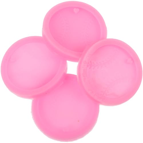 DIYEAH 4 Stück Baseball-silikonform Kuchenformen Zum Backen Seifenformen Für Die Seifenherstellung Cake-pop-form Schlüsselanhänger Buchstabenformen Handguss-sets Paar Kieselgel Rosa von DIYEAH