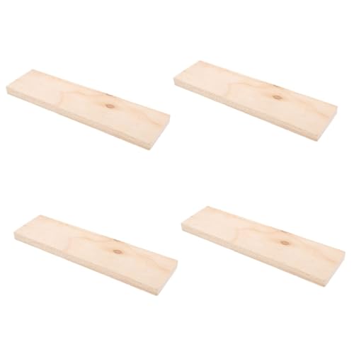 DIYEAH 4 Stück Blatt Pfirsichholzbrett DIY Holztafel Unbehandeltes Holz DIY Kunsthandwerk Bastelholzbretter Unbemalte Holzausschnitte Leeres Holzschild Unvollendetes Holz von DIYEAH