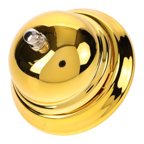 DIYEAH 4 Stück Empfangsglocke Glocke läuten Jingle Bell Serviettenringe Baurufklingel Klassenzimmerklingel für Spiel glöckchen gold golduhr klassische Dienstklingel Mode-Rufglocke Golden von DIYEAH