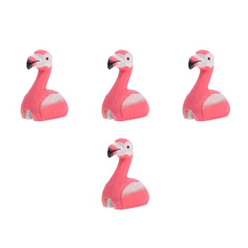 DIYEAH 4 Stück Flamingo-bleistiftspitzer Vintage Bleistiftspitzer Eyeliner- Bleistiftspitzer Buntstiftspitzer Bleistiftspitzer Für Make-up- Rosy Hölzern von DIYEAH