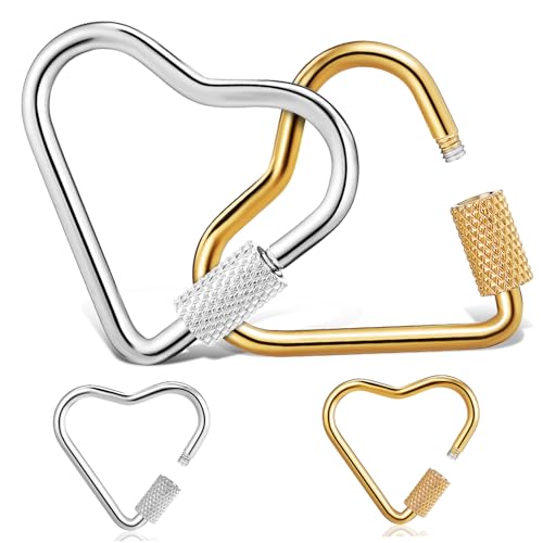 DIYEAH 4 Stück Halskette Zubehör Schlüsselanhänger-Clip Schlüsselhaken schmuck karabiner schmuckherstellung zubehör schlüsselhalter schlüsselanhänger stitch Kletterkarabiner Kettenglieder von DIYEAH