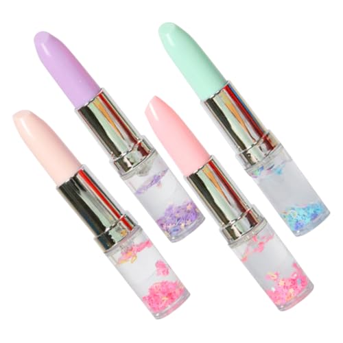 DIYEAH 4 Stück Lippenstift-gelstift Lippenstiftstifte Kugelschreiber-partygeschenke Glatte Schreibstifte Farbige Gelstifte Lustige Stifte Cartoon-stifte Bunte Stifte Süße Stifte Plastik von DIYEAH