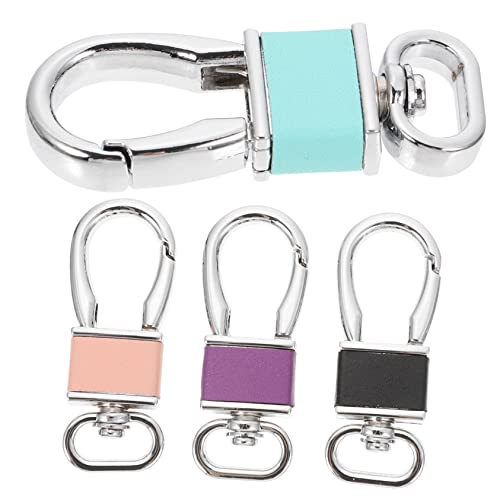 DIYEAH Auto Schlüsselanhänger Macaron Farbe Schlüsselring Karabiner Mit Chrom Finish Pink Und Lila Robuste Schlüsselanhänger Clips Für Autoschlüssel Und von DIYEAH