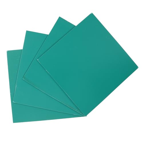 DIYEAH 4 Stück Offsetdruckplatte Schneidebrett Gravieren Gravurplatte Gravurpads Druckbrett Handwerklicher Teller Kunststofftheken Gravur Versorgung Schnitzbretter Green Pvc von DIYEAH