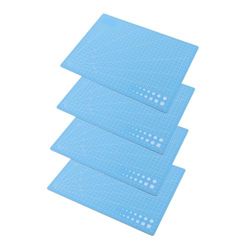 DIYEAH 4 Stück Schneidbrett Schneidebrett-Handwerk Silhouetten-Schneidematte Lackmatte cutting mat cutting boards Gravieren von Kunstwerkzeugen multifunktionale Schneidematten PVC Blue von DIYEAH