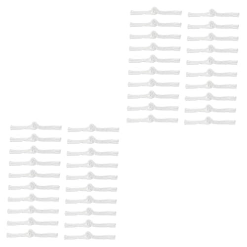 DIYEAH 40 Paar Schnalle chinesische knoten nähen von knöpfen Verschluss Annähen von Knöpfen trachten knöpfe Chinesische Stoffknöpfe alte kleidung DIY zubehör DIY-Knöpfe Eingewickelt Weiß von DIYEAH