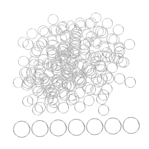 DIYEAH 400 Stück Schlüsselanhänger mit offenem Ring Biegeringe zur Schmuckherstellung Schlüsselanhänger Quasten schlüssel werkzeug circul ring Schlüsselanhänger aus Metall Metallringe von DIYEAH