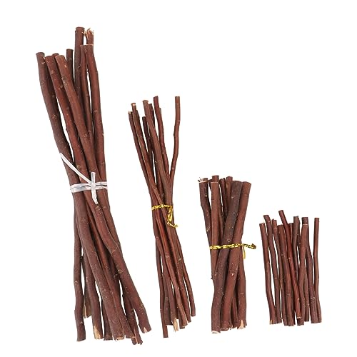 DIYEAH 40st Künstlicher Rattanzweig Baum Protokoll Sticks Für Fotorequisiten Stöcke Trockene Zweige Birkenzweige Natürlich Zweige Kleben Dekor Stock Diy-versorgung Trockener Ast Brown von DIYEAH