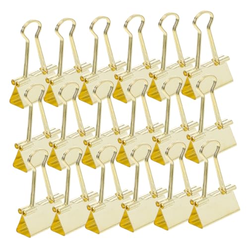 DIYEAH 48 Stück Binder-clips, Eisen-büroklammern, Bürobedarf, Büroklammer, Büro-datei-clip, Binder-clip, Metall-eisen-binder-clip, Binder-clips Für Büro von DIYEAH