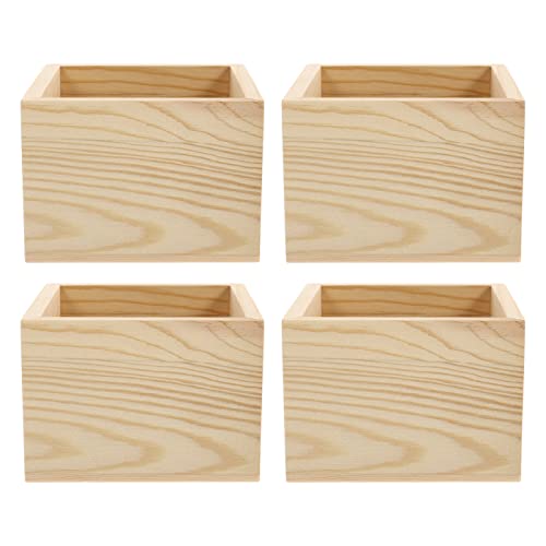 DIYEAH 4Stücke Kleine Holzboxen DIY Organizer für Schmuck Aufbewahrungsboxen ohne Deckel für Ohrringe Ringe und Kleine Accessoires DIYEAH 4Stücke Kleine Holzboxen DIY Organizer für Schmuck Aufbewahrungsboxen ohne Deckel für Ohrringe Ringe und Kleine Accessoires von DIYEAH