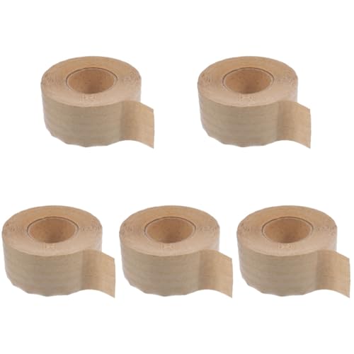 DIYEAH 5 Rollen Fotorahmen verpackungsmaterial packing tape geschen Hersteller Klebeband nachfüllen Versandband für Pakete Packpapier für den Versand Kraftpapier Light Brown von DIYEAH