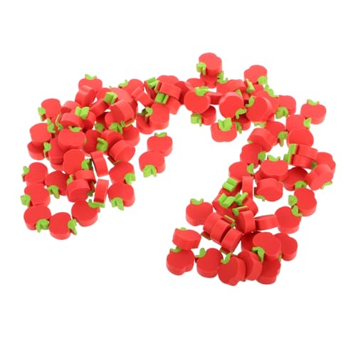 DIYEAH 5 Sätze 5 Sets Apfel Radiergummi Kleine Radiergummis Mini Radiergummi Obst Radiergummis Frucht Radiergummis Klassenzimmer Radiergummis Radiergummis Cartoon 100 Stück * 5 von DIYEAH