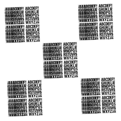 DIYEAH 5 Sätze 5 Sets Eisenbuchstaben Wärmeübertragung Buchstaben Kleidung Aufkleber Alphabet Aufkleber Buchstabenaufkleber Buchstabenaufkleber Kleine Buchstaben Zum 10 Blatt * 5 von DIYEAH