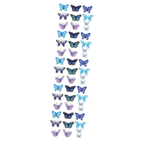 DIYEAH 5 Sätze 5 Sets Schmetterling Stickerei Patches Nähflicken Kissen Dekoration Schmetterlingsklammern Schmetterlingsapplikationen Zum Aufnähen Von Abzeichen Kleine 10 Stück * 5 von DIYEAH