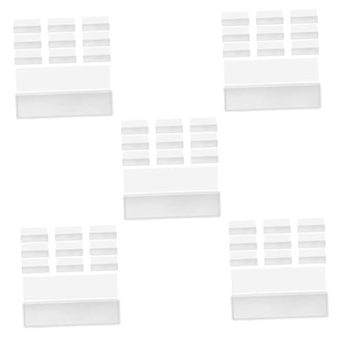 DIYEAH 5 Sätze 5 Sets Transparenter Etikettenhalter Regal Durchsichtige Kartenhüllen Aufkleberetiketten Kunststoff Etikettenhalter Selbstklebende Etikettenhalter 60 Stück * 5 von DIYEAH