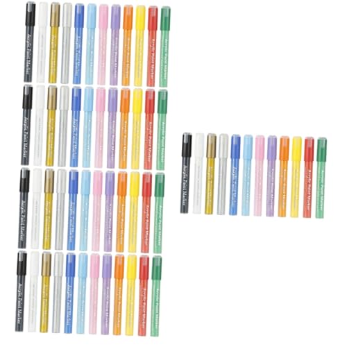 DIYEAH 5 Sätze Acrylmarker Gel Berühren Pastell Malen Einziehbar Paint Pens Art Marker Markierungsstift Scrapbooking Markers Praktische Zeichenstifte Aquarellstifte Harz 12 Stück * 5 von DIYEAH