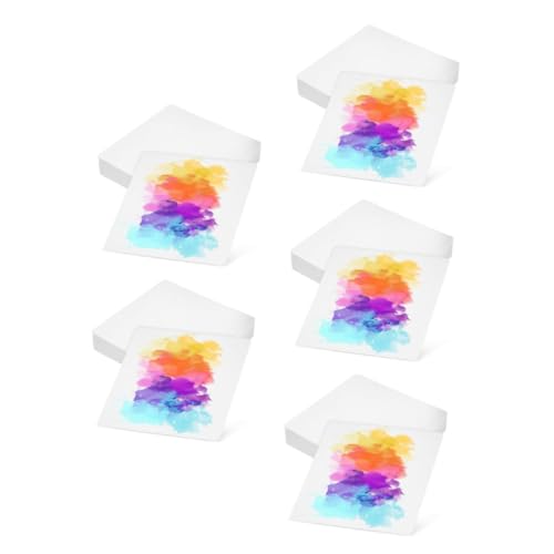 DIYEAH 5 Sätze Aquarellpapier Aquarellkarten Malpapier Für Kinder Papier Zum Malen Von Kindern Zeichenpapier Papier Für Die Aquarellmalerei Kartonpapier Weiß 50 Stück * 5 von DIYEAH