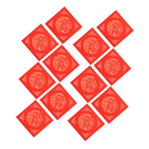 DIYEAH 5 Sätze Batik Zehntausend Jahre Rotes Reispapier Chinesisches Duilian-papier Neues Jahr Rotes Papier Fu Charakterpapier Chinesisches Rotes Xuan-papier Reis Papier 20 Stück * 5 von DIYEAH