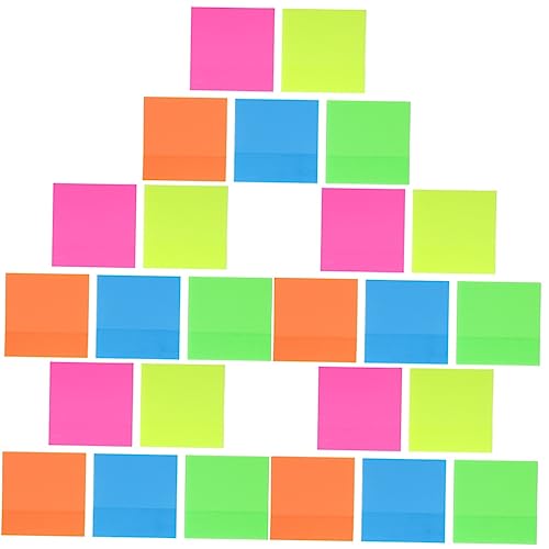 DIYEAH 5 Sätze Haftnotiz Notizblock Memoboard Notizzettel Memo Pads Selbstklebend Notiztafel Sichtbare Klebepads Notizblöcke Aus Kunststoff Tragbare Memo-aufkleber Papier 5 Stück * 5 von DIYEAH