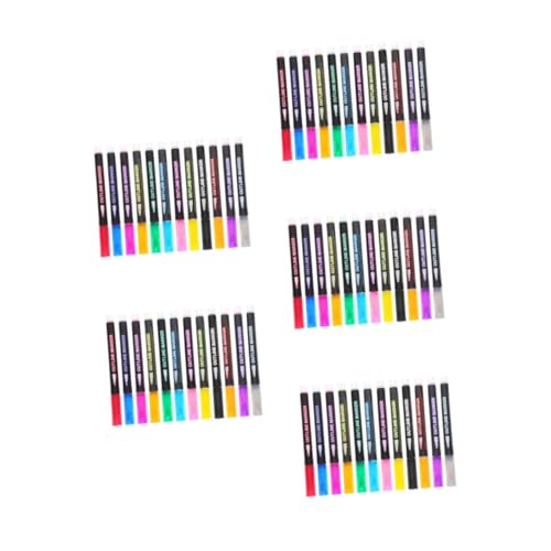 DIYEAH 5 Sätze Handkonto-text Marker Bulk-marker Glitzermarker Schreibstift Glitzerstifte Bemalen Bunte Stifte Färbenstifte Textmarker Markierungen Masse Plastik 12 Stück * 5 von DIYEAH