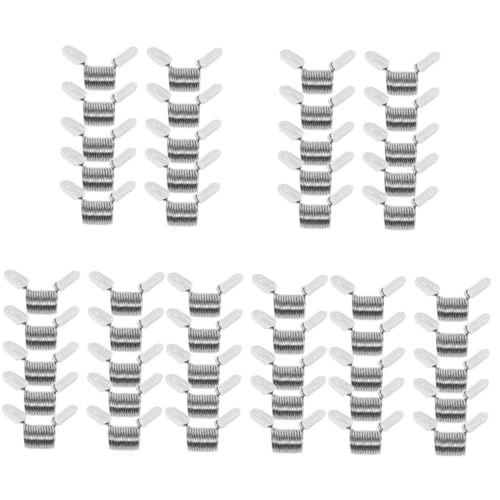 DIYEAH 5 Sätze Kugelstoppfeder Stopper Zur Schmuckherstellung Anti-drop Perlenendkappen Schmuckzubehör Stopper Für Schmuck Metallperlenfedern Schmuckperlenstopper Federstahl 10 Stück * 5 von DIYEAH