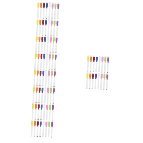 DIYEAH 5 Sätze Löschbarer Whiteboard-marker Magnet Ausstellung Trockener Löschstift Radiergummis Planke Diagramm Trockener Löschbrett Etiketten Markierungen Plastik 48 Stück * 5 von DIYEAH