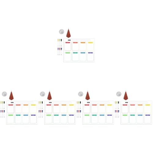 DIYEAH 5 Sätze Magnetischer Wochenplaner Für Den Kühlschrank Planke Hersteller Magnetischer Notizblock Kühlschrank Whiteboard Liste Magnete Kühlschrank Whiteboard-magnete Baumwolle von DIYEAH