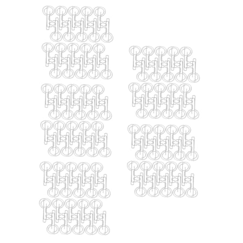 DIYEAH 5 Sätze Mappe Papierklammer Kleben Büroklammern Klein Zettelhalter Aus Papier Clips Zum Markieren Von Lesezeichen Papierbefestigungsstifte Memo-clips Silver Eisen 20 Stück * 5 von DIYEAH