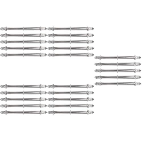 DIYEAH 5 Sätze Mappe Runde Hefter Schwarzer Ordner Mit Deckel Bindemittel Kleberinge Buchbinderring Aus Metall Bürozubehör Ringmechanismus Schreibwaren Weißnickel Silver 5 Stück * 5 von DIYEAH