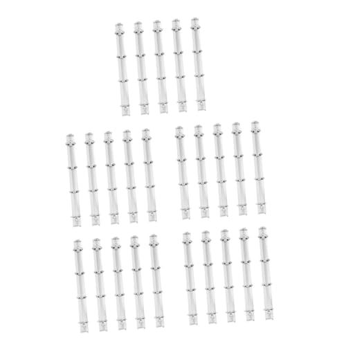 DIYEAH 5 Sätze Metallbinder Dokumentenmappe Notizbuch Binder Buchbindesets Ersatzset Für Ordnerplaner Schulmappe Ringbuch Ersatz Ordnerteiler Mit Laschen Eisen Silver 5 Stück * 5 von DIYEAH