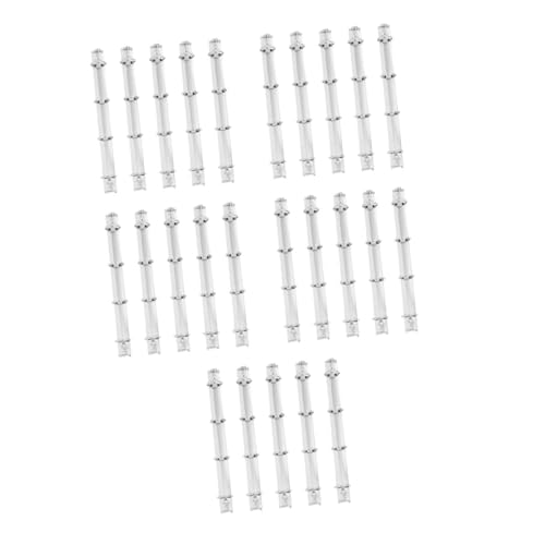 DIYEAH 5 Sätze Metallbinder Dokumentenmappe Schulmappe Drei Ringbuch Ordner Für Die Schule Ersatzset Für Ordnerplaner Binderinge Ersatz-ordnerplaner Buchbindesets Eisen Silver 5 Stück * 5 von DIYEAH