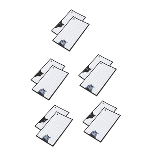 DIYEAH 5 Sätze Nachrichtentafel Liniert Klassenzimmerbedarf Notizblock Büro Klebrige Notizblöcke Kleines Schreibtischzubehör Niedliche Notizblöcke Schulbedarf Papier 2 Stück * 5 von DIYEAH