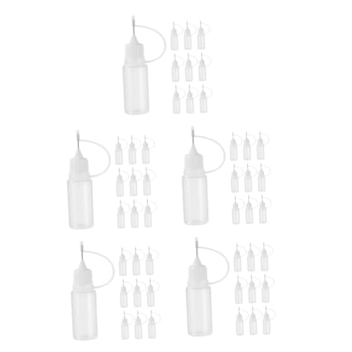 DIYEAH 5 Sätze Nadel Leere Leimflasche Leere Flasche Tropferflasche Abgabe Von Leimflaschen Mehrzweckhaken Leimspender Flasche Quetschflasche Mit Pp Transparent 10 Stück * 5 von DIYEAH