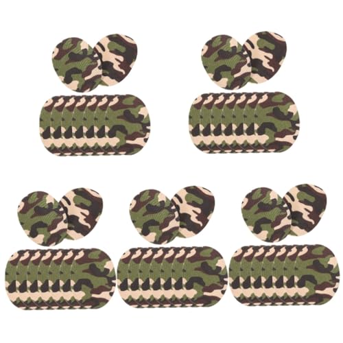 DIYEAH 5 Sätze Stoffpatch Stitsch Утюг Aufbügelpatches Kleidungslöcher Bügeln Flicken Für Outdoor-kleidung Tarnfleck Camouflage-kleidungsflicken Flicken Zum Nähen Polyester 10 Stück * 5 von DIYEAH